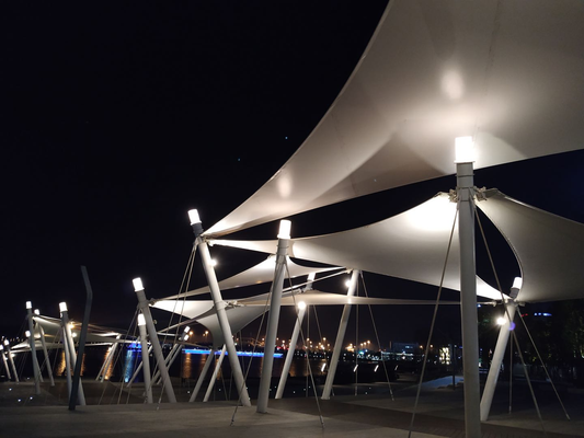 UCTEXTILE Membrane Structure 1100G-Shenzhen Neihu Park Flying Seagull Tension Membrane Structure
